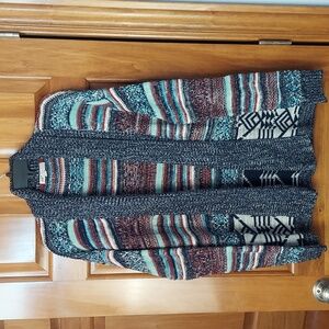 • Jolt Soft Warm Striped Multi-Colored Cardigan Sweater